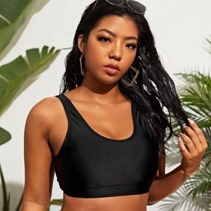 NWOT Bandana Bikini bottoms & black top 4x